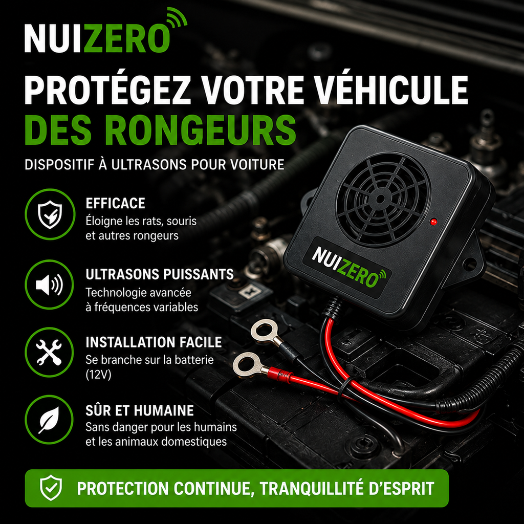 NUIZERO – Protégez Votre Moteur des Rongeurs