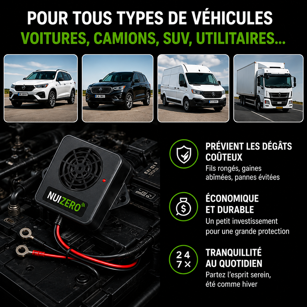 NUIZERO – Protégez Votre Moteur des Rongeurs