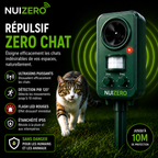 NUIZERO – Répulsif Anti-Chats à Ultrasons et Flash