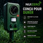 NUIZERO – Répulsif Anti-Chats à Ultrasons et Flash
