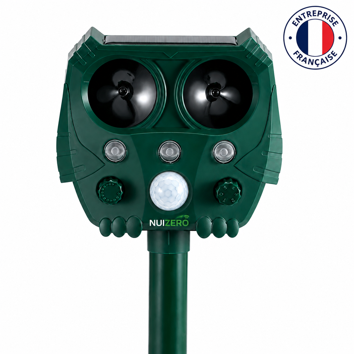 NUIZERO – Répulsif Anti-Pigeons à Ultrasons & Flash