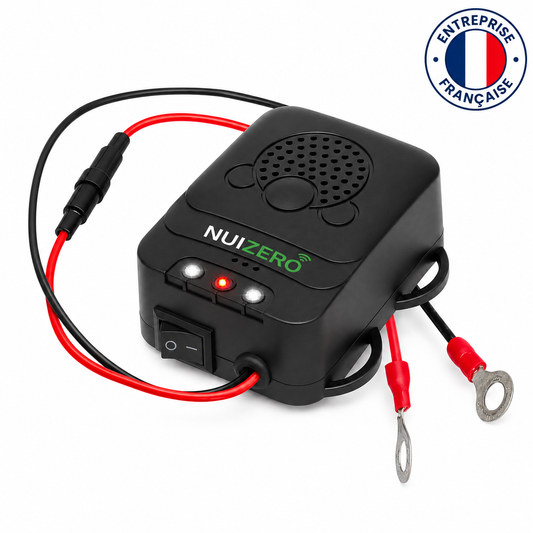 NUIZERO – Protection voiture Anti-Rats & Souris à Ultrasons et Flashs